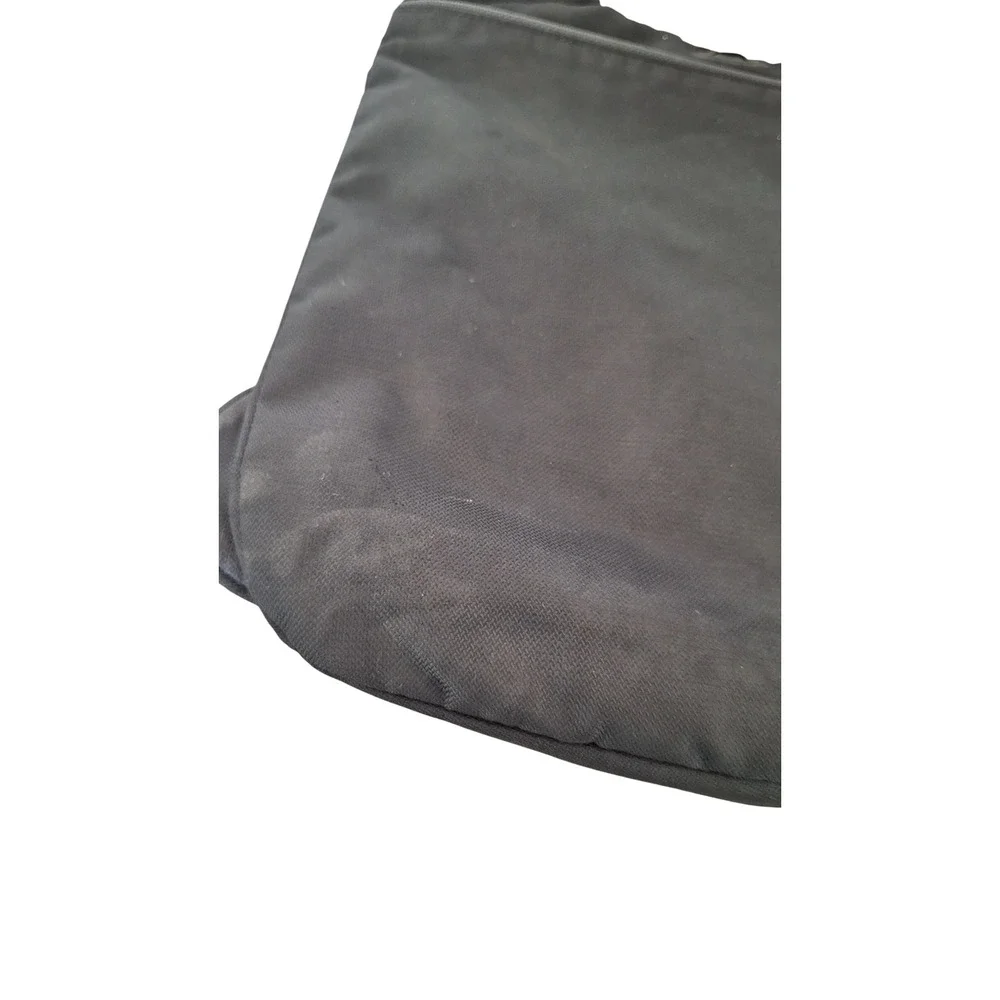 Tumi Black Ballistic Nylon Crossbody Messenger Bag Grey Trim Red Lining 5123D‎